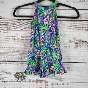 Lilly Pulitizer Toddler 1 Piece Outfit 2-3 Girls Sleeveless Multicolor Pockets